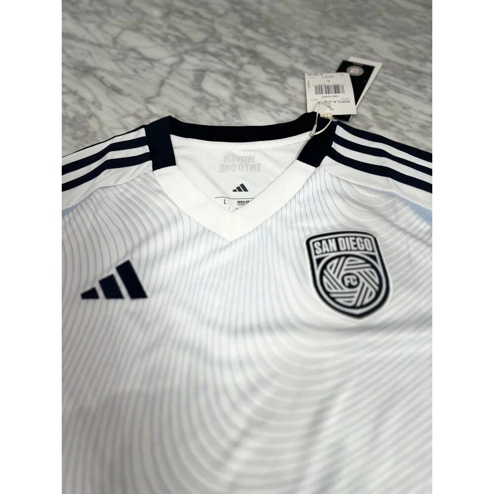 adidas MLS San Diego FC 25/26 Away soccer Jersey White Women XL JF2732 NEW